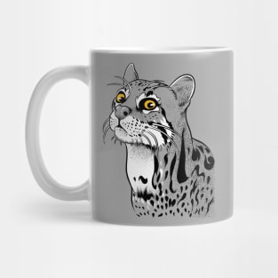 Ocelot cat tattoo Mug